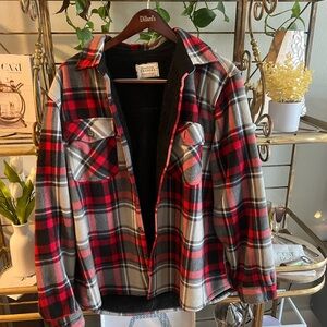 Men’s Fleece Shacket (XXL)